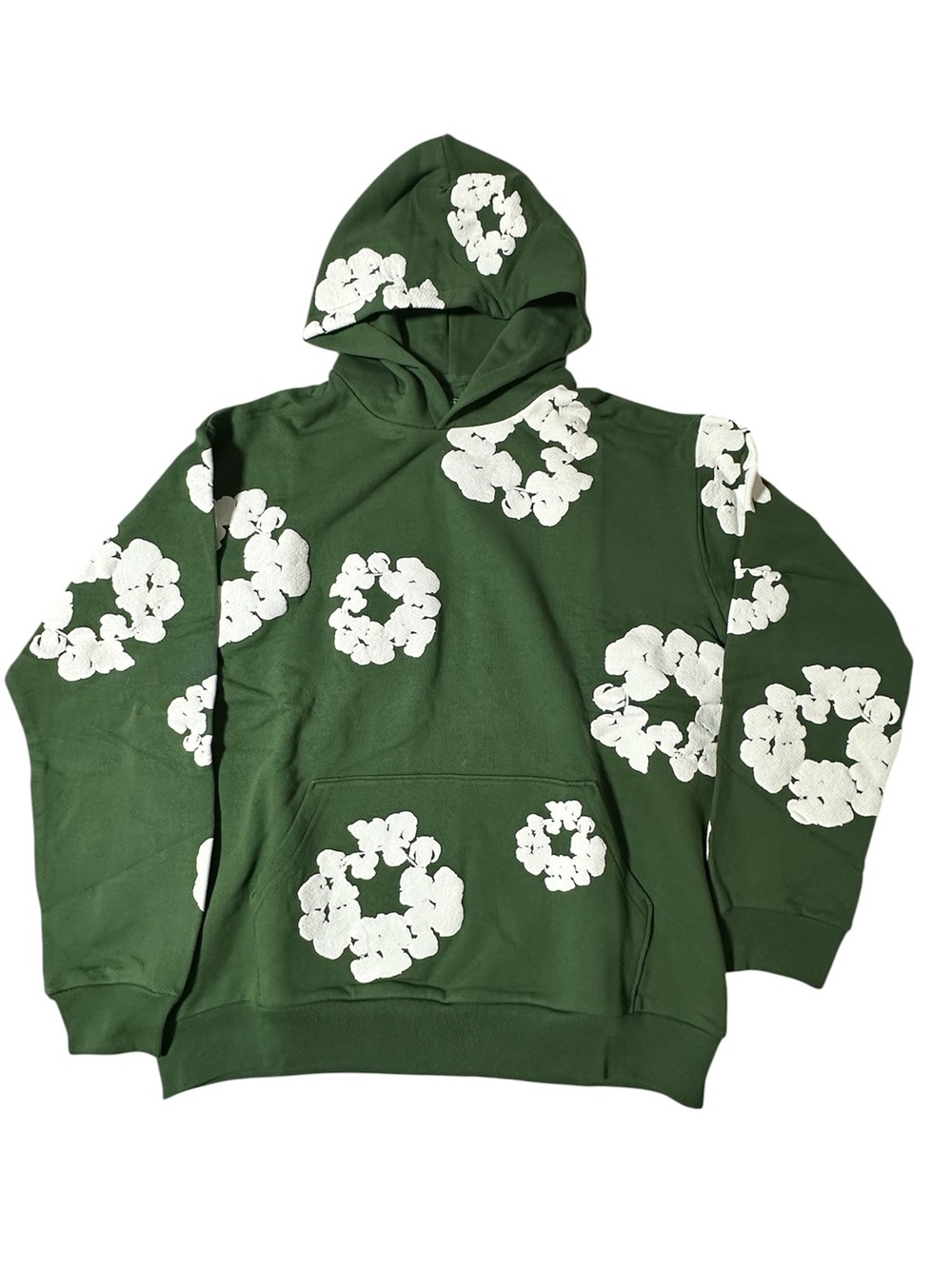 Denim Tears The Cotton Wreath Green Pullover Hoodie NWT Size Large